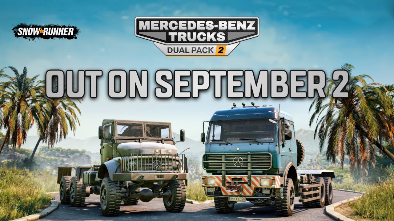SnowRunner получит два грузовика Mercedes-Benz в новом DLC