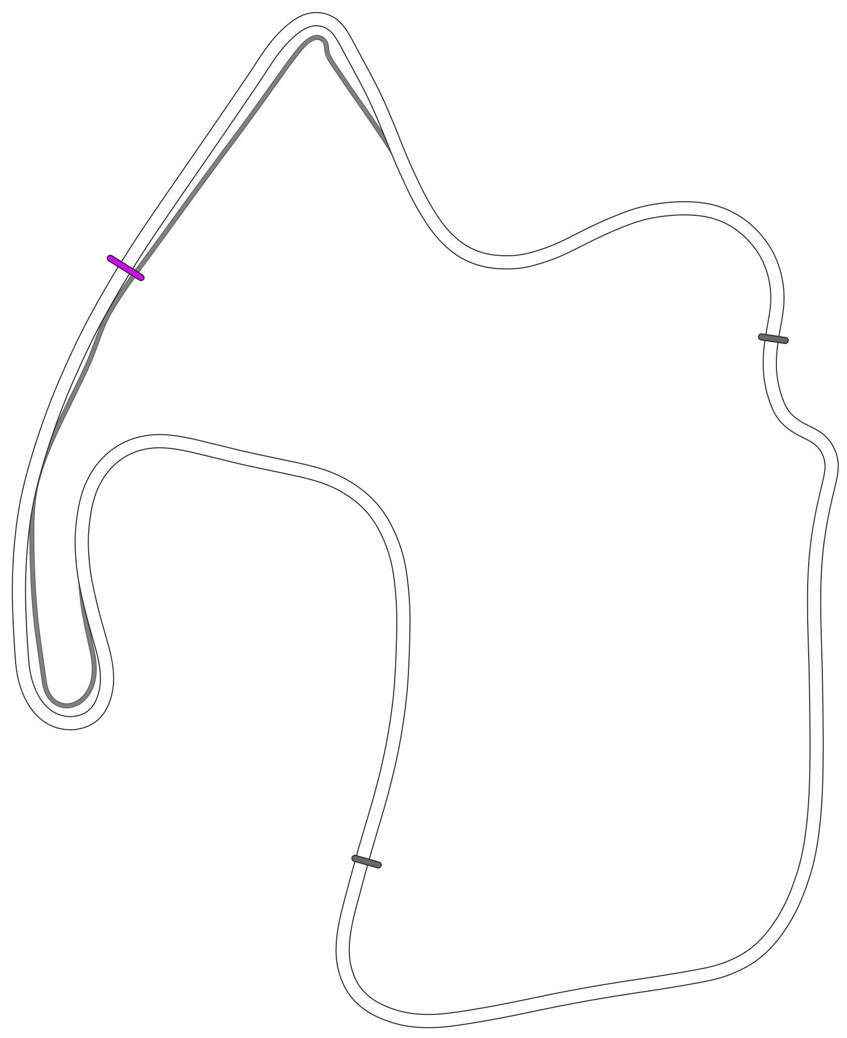 Схема трассы Laguna Seca